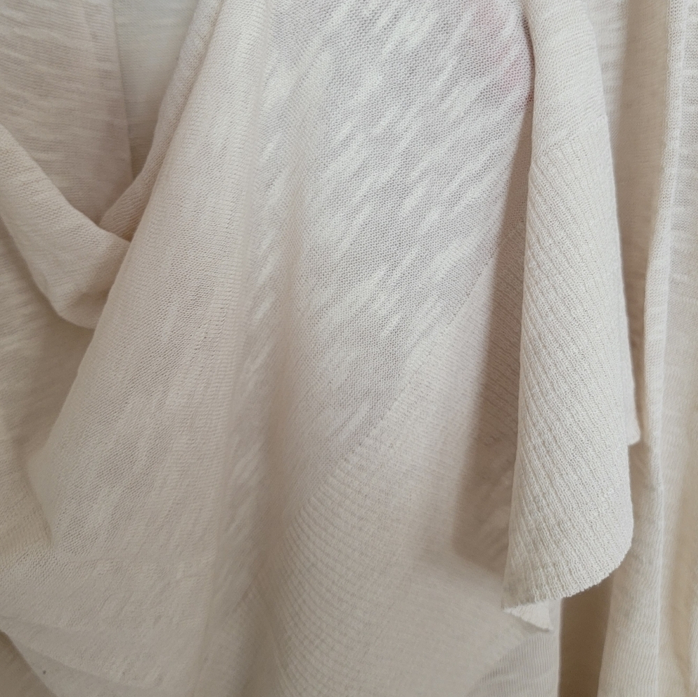 Coldwater Creek Cream Cardigan Sweater Lightweight Open-Front - Picture 5 of 9